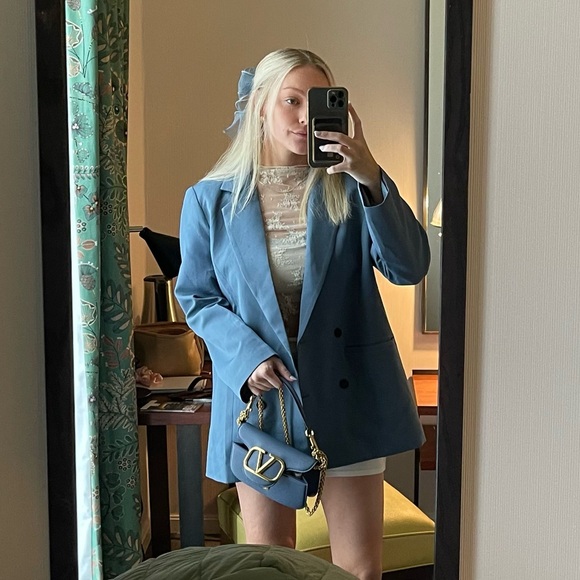 Princess Polly Blazer Blue - Picture 3 of 12